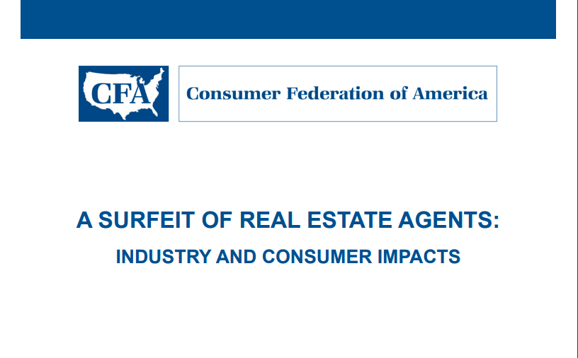 A Surfeit of Real Estate Agents: Industry and Consumer Impacts
