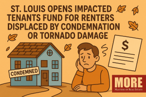 The City of St. Louis has begun accepting applications for the new Impacted Tenants Fund, a relief program created to support renters who were forced to relocate after their homes were condemned or damaged beyond habitability during the May 16 tornado. The program provides a one-time payment equal to one month of rent, calculated using the 2025 HUD Fair Market Rate for the size of the former unit. Applications are processed through Employment Connection.