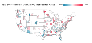 Year-over-Year Rent Change : US Metropolitan Areas