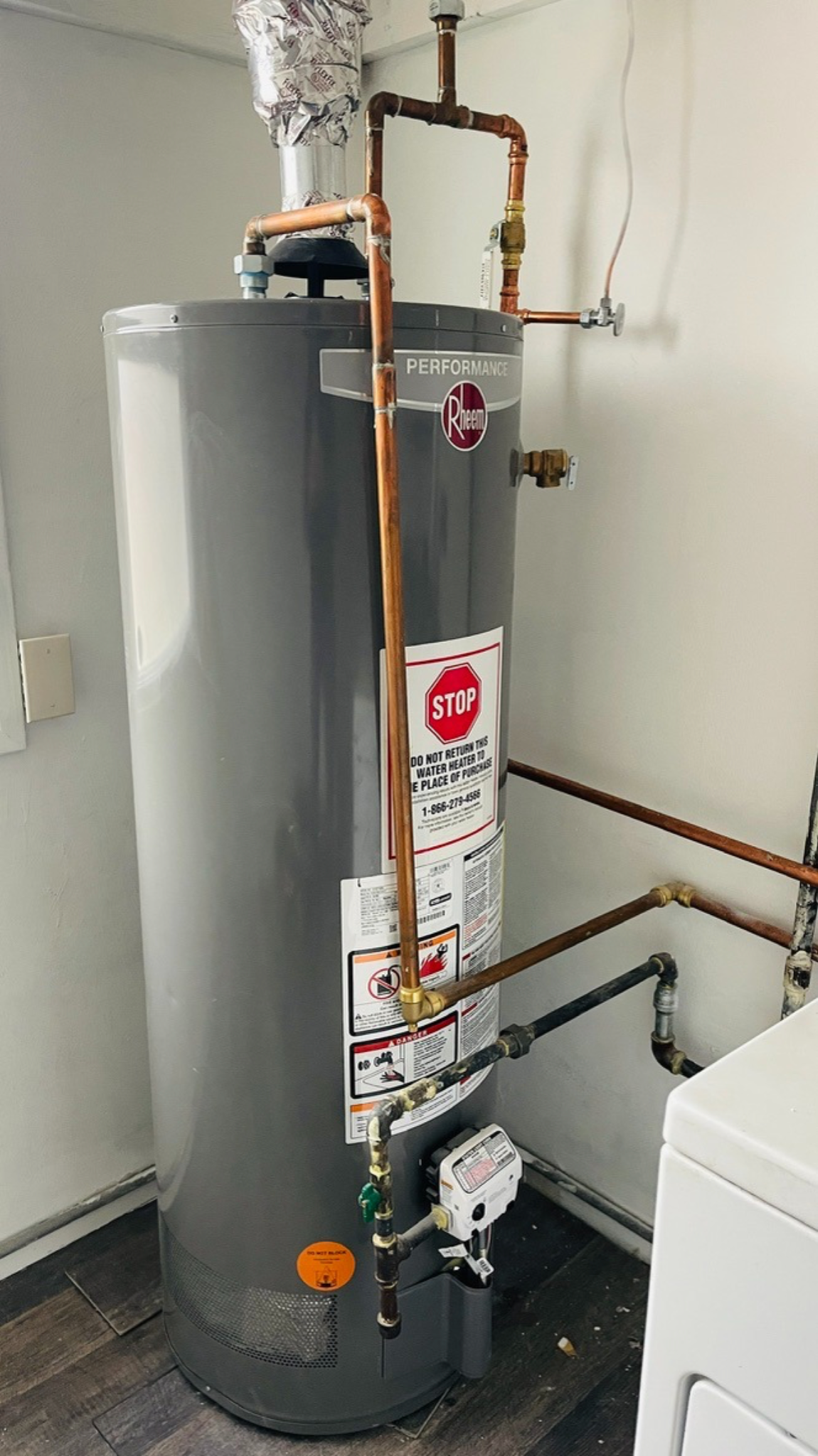 Water heater installation