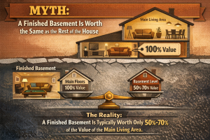 Myth: A Finished Basement Is Worth the Same as the Rest of the House